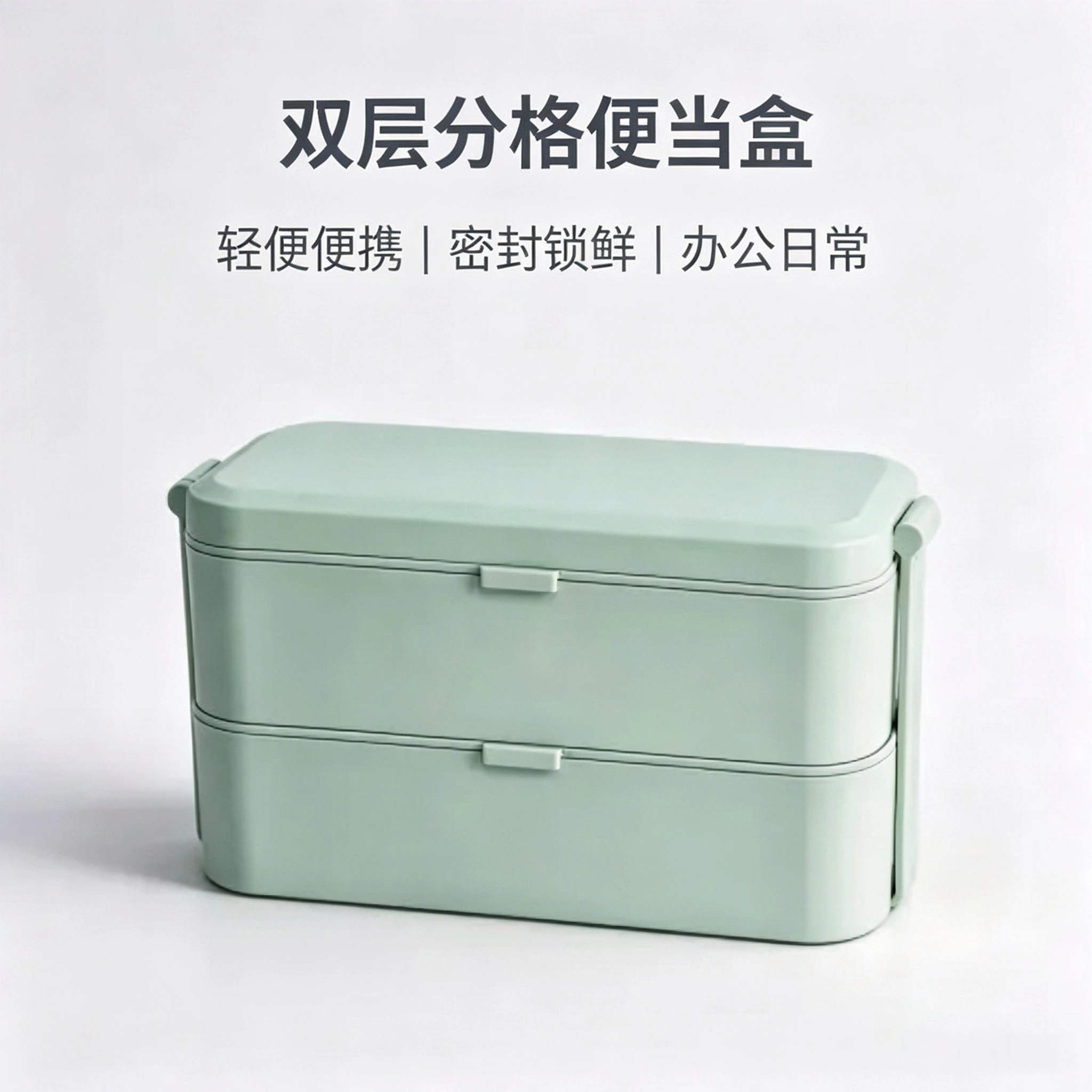 竹纤维双层饭盒 800毫升