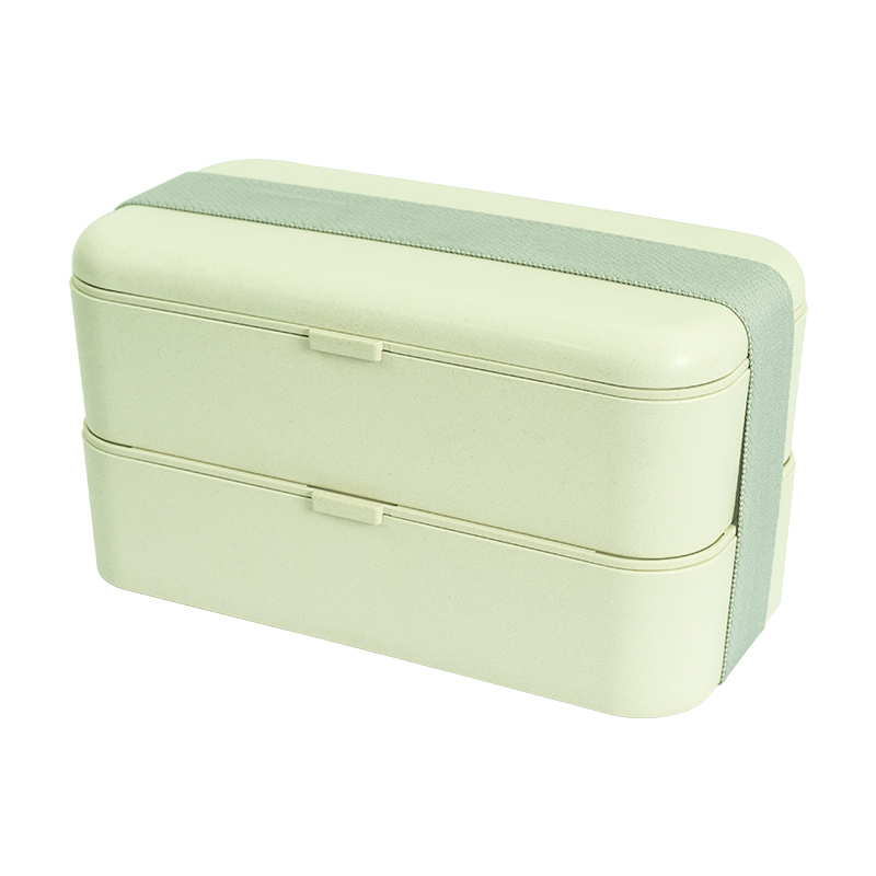 double-layer bamboo fiber lunch box