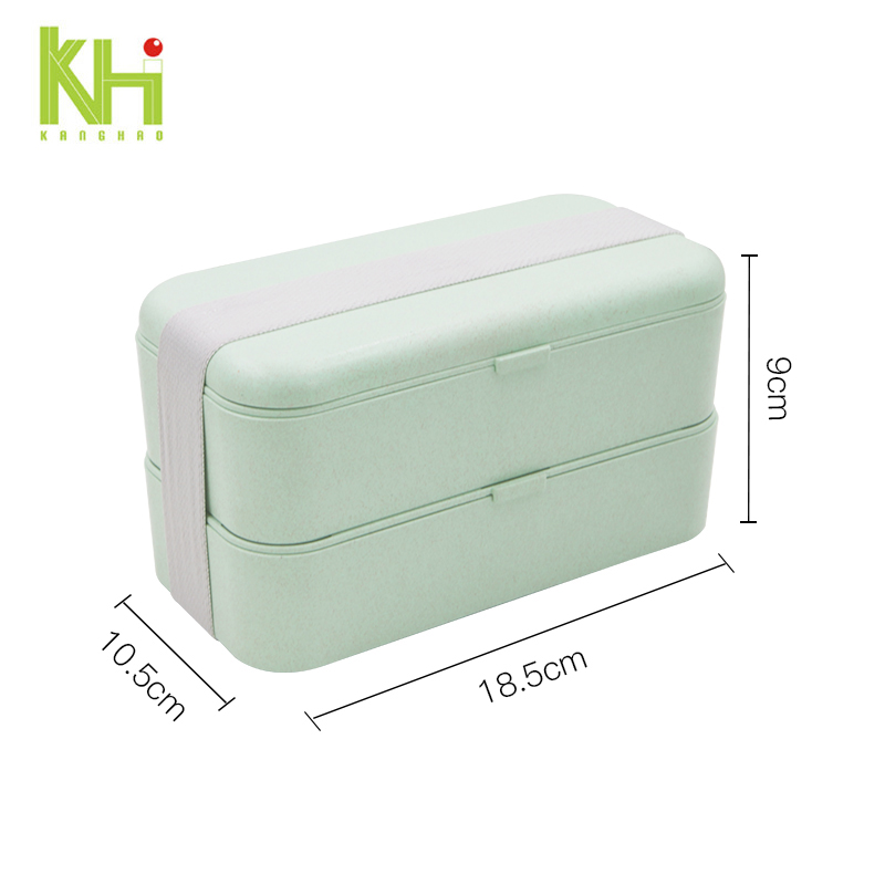 Biodegradable double-layer lunch box5