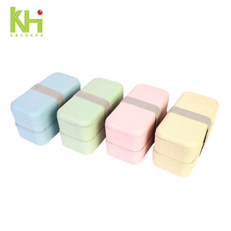 Biodegradable double-layer lunch box6