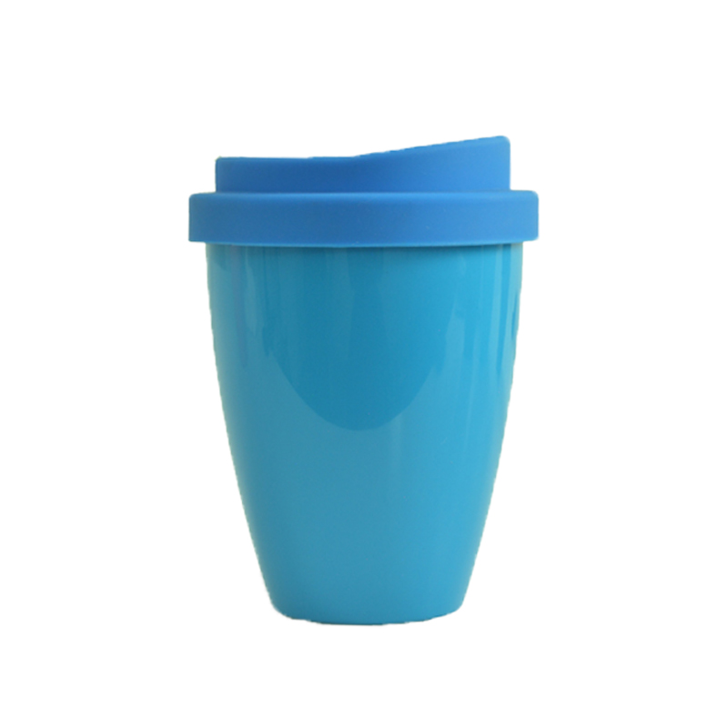 KHB04011-Double layer 350ml PLA silica gel cup with round mouth cover7