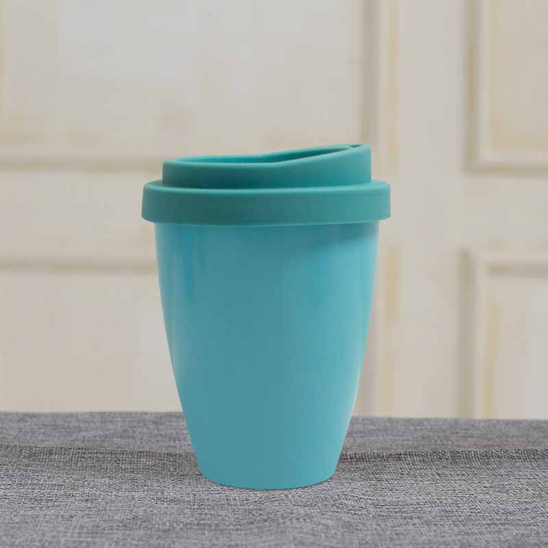 300ml double coloured PLA coffee cup with silicone cover6