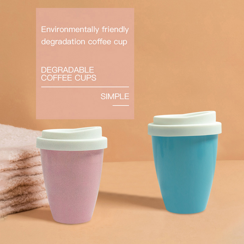300ml double coloured PLA coffee cup with silicone cover3