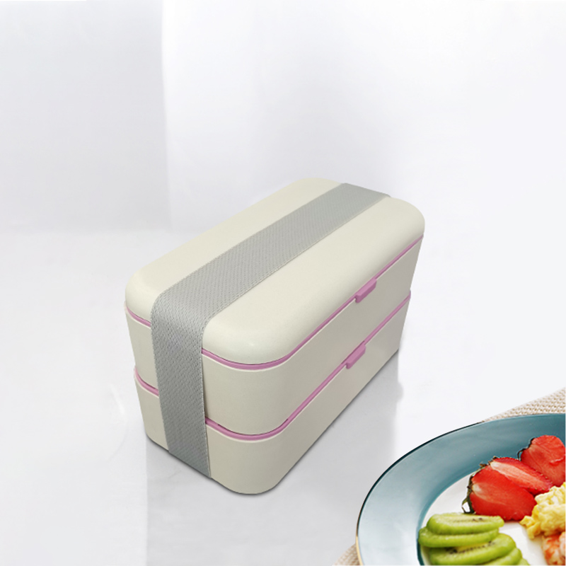 KHF031002-gamma Eco-friendly reclyable,degradable Bamboo fiber bento box 