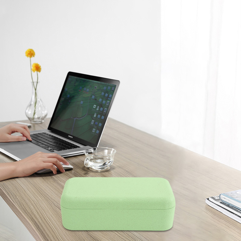 KHF021004-biodegradable Single layer straw lunch box6