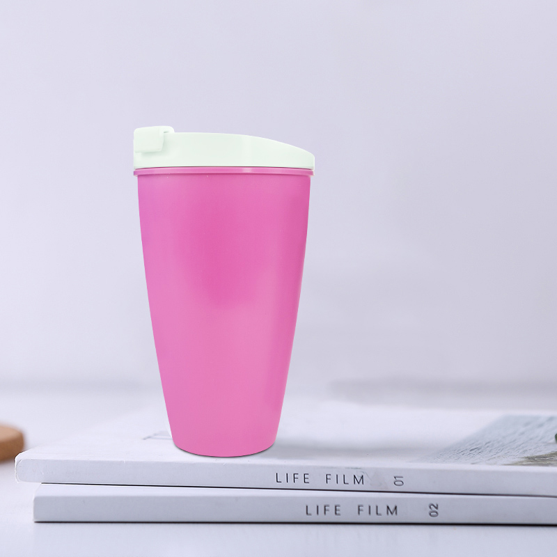 KHB04009-400 ml double PLA coffee cup with lid6