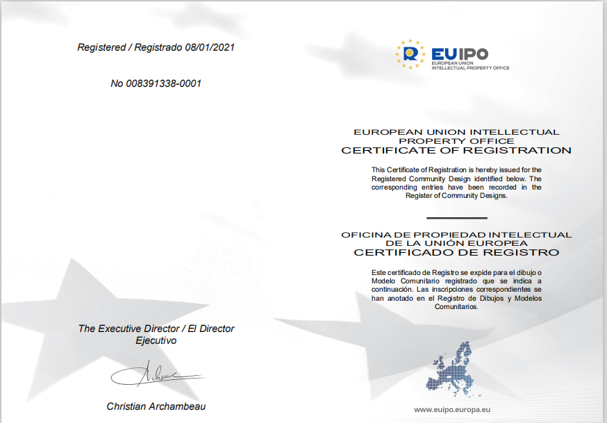 EU Appearance Certificate 0001