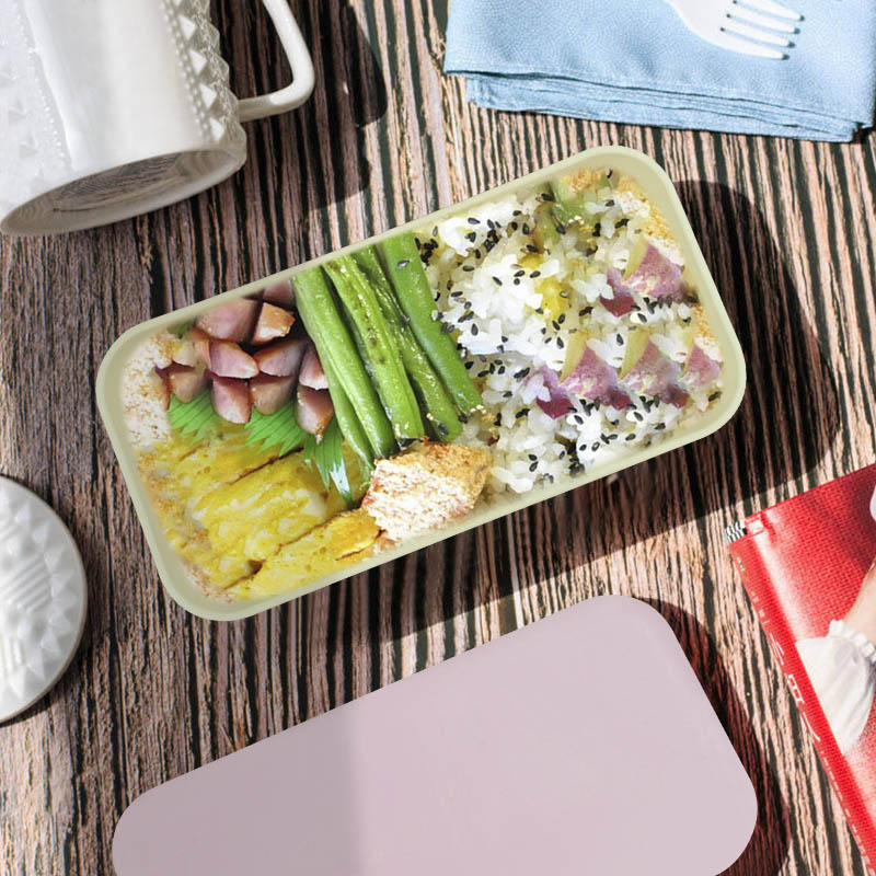 KHF03100—bamboo fiber sibgle layer selaed lunch box7