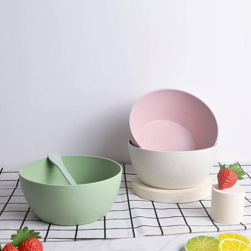 2021 New Wheat Straw Salad Bowl 