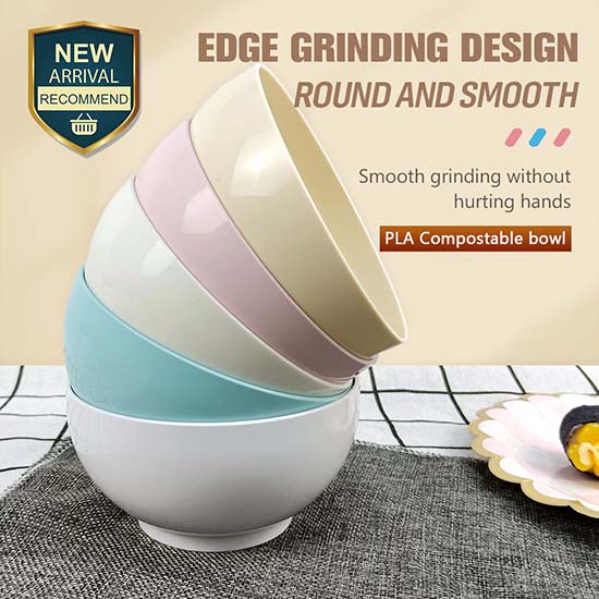 New biodegradable kids reusable PLA bowl