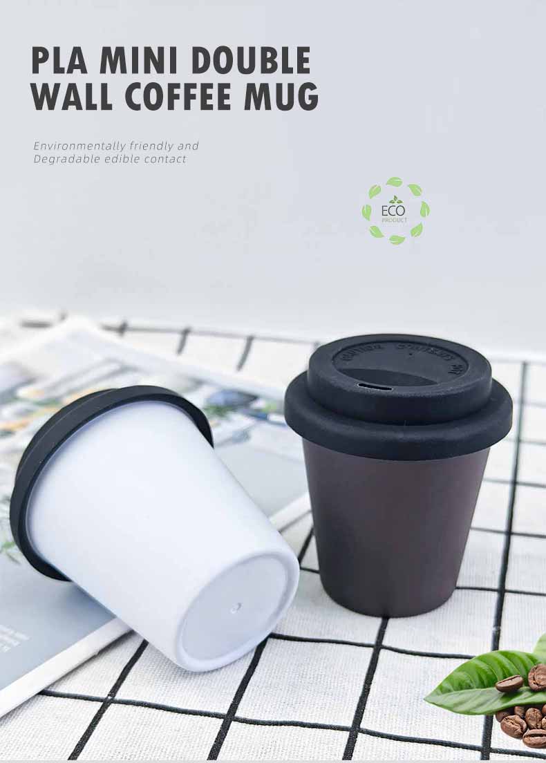 New 4 Oz Moca and Espresso double layers coffee cup