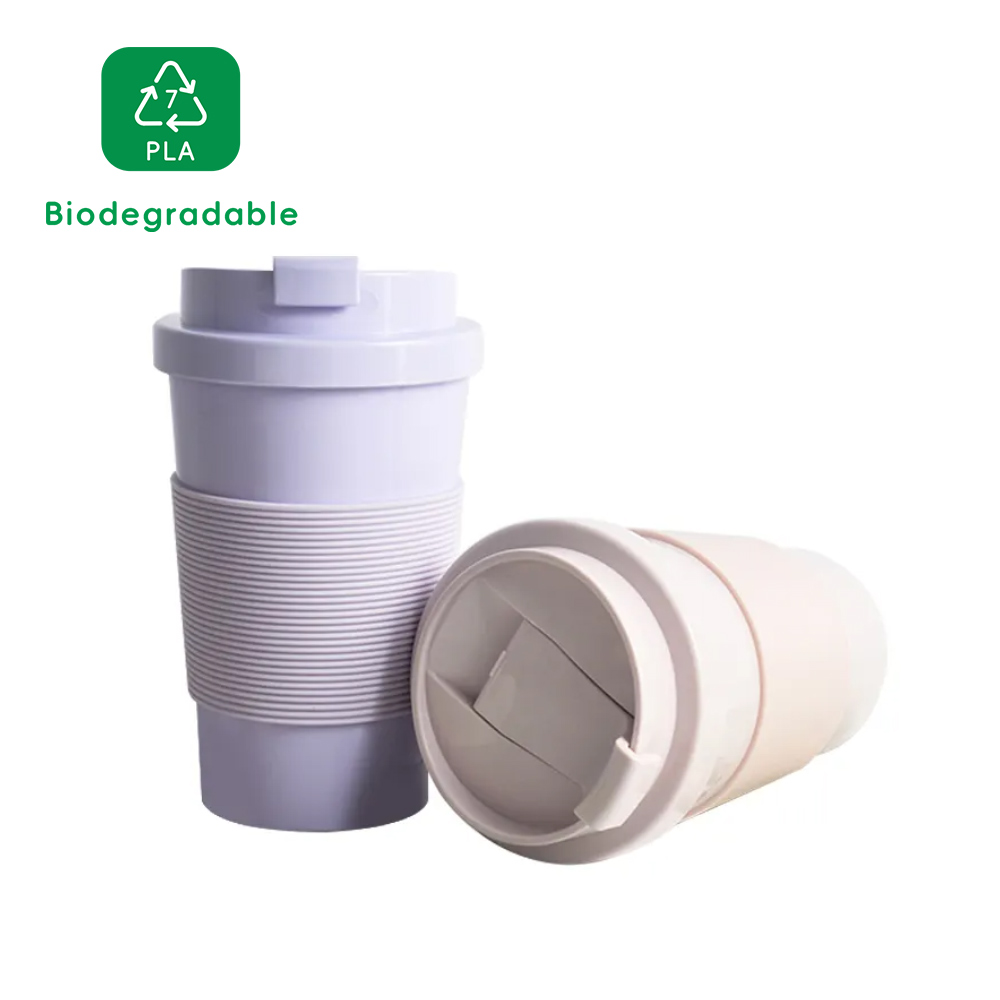 KHB04013-Buckle PLA 420ml Coffee Cup 