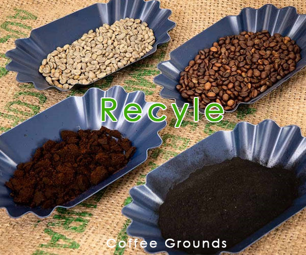 The reincarnation journey of coffee grounds