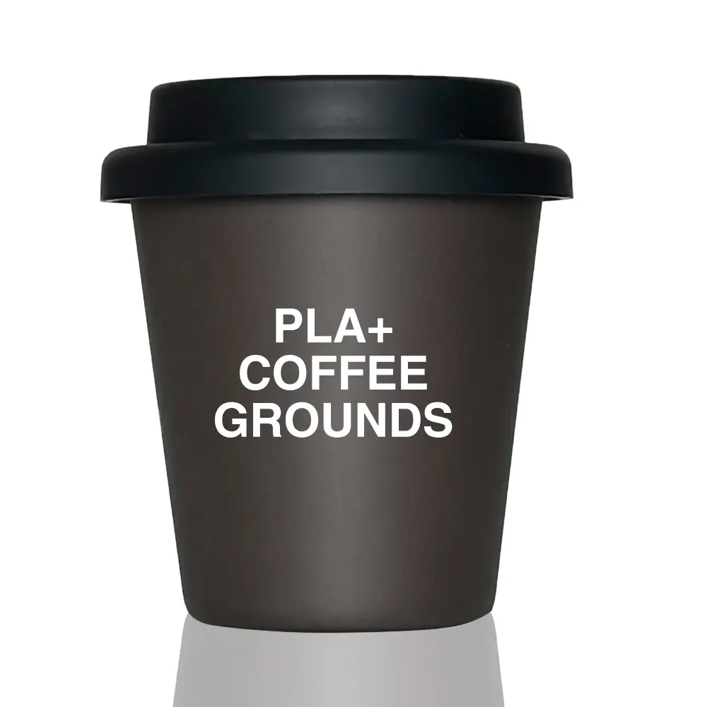 Dual layer biodegradable 3OZ coffee grounds cup